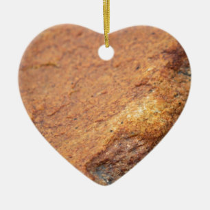 Rust Coloured Granite Rock Ceramic Ornament