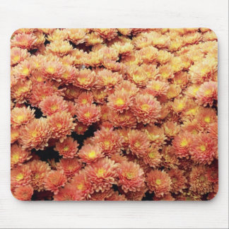 Rust coloured mums mouse pad