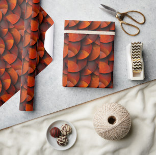 Rust & Copper Elegance: Sophisticated Graphic Wrapping Paper