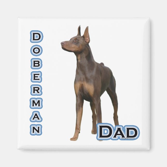 Rust Doberman Dad 4 - Magnet (Front)