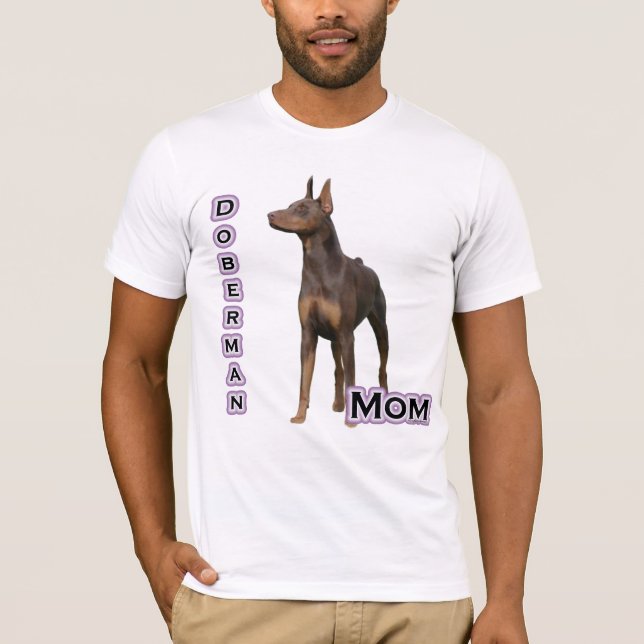Rust Doberman Mom 4 T-Shirt (Front)