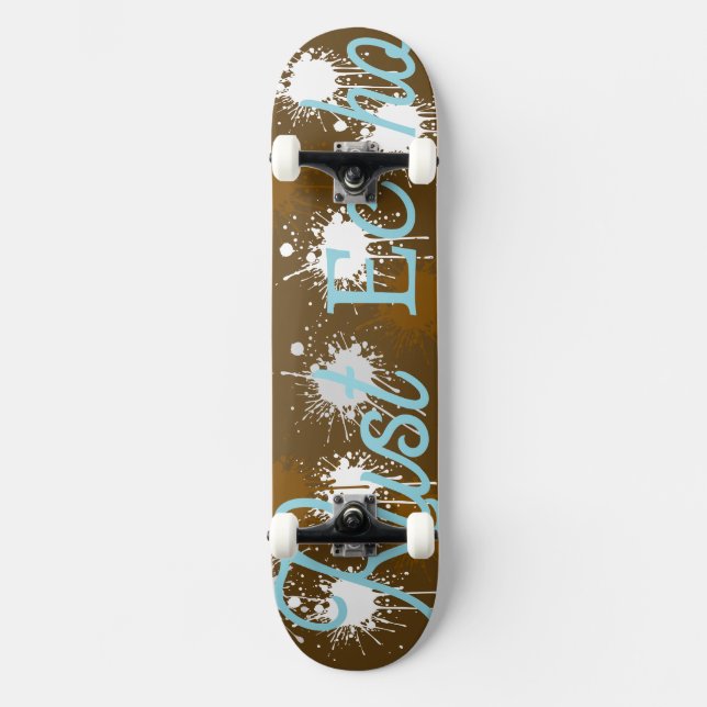 Rust Echo Skateboard Deck (Front)