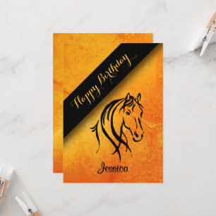 Rust Equine Birthday Party Invitation