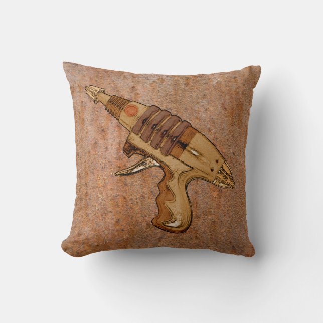 Rust et Ray Gun coussin (Recto)
