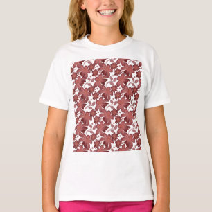 Rust Floral Seamless Pattern   Elegant Vintage  T-Shirt