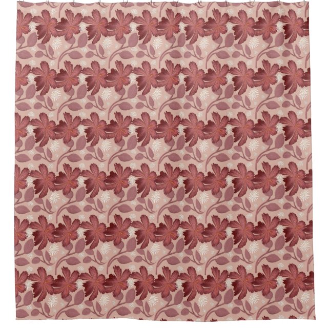 Rust Floral Seamless Pattern Large Flowers Minimal (Front)
