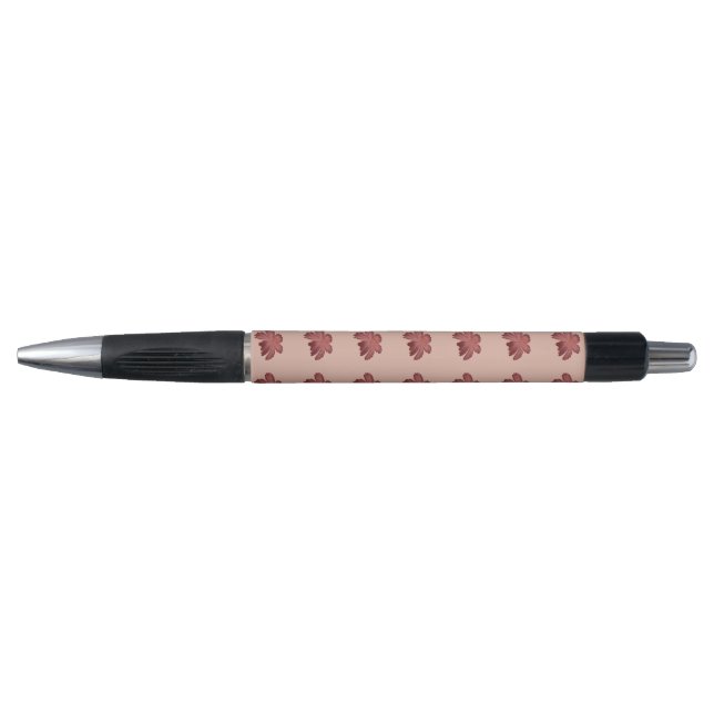 Rust Floral Seamless Pattern Large Flowers Minimal Pen (Front)