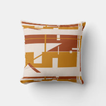 Rust Gold on Beige Horizontal Southwest Art Look