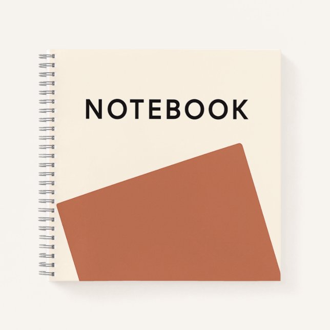 Rust Minimalist Notebook (Front)