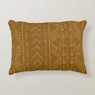 Rust Mudcloth  Accent Pillow