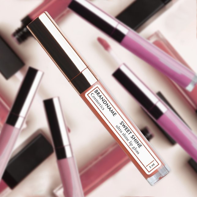 Rust Orange Glitter Border Lip Tint Gloss Product  (Creator Uploaded)