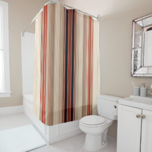 Rust Orange Modern Stripes  