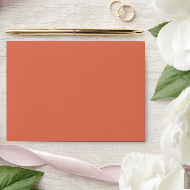 Rust Orange Wedding Envelope (Wedding)
