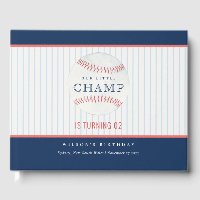 Rust Our Little Champ Baseball Any Age Birthday