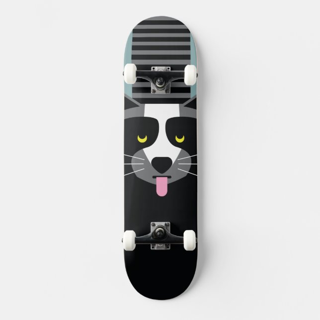 Rust Raccoon Skate Deck (Front)