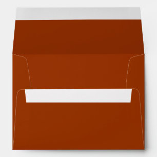 Rust Red Burgundy 5x7 A7 Inside Colour Envelope