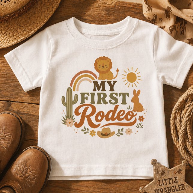 Rust Rodeo First Birthday Unisex T-Shirt | Neutral (Creator Uploaded)