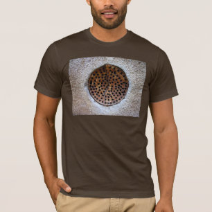 Rust round grid T-Shirt