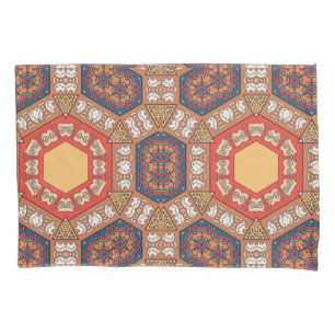 Rust Round Reversible Pillowcase