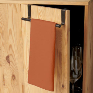 Rust Solid Colour Kitchen Towel