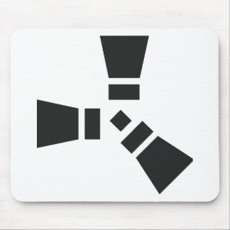 RUST Symbol Black on Clear Mouse Pad