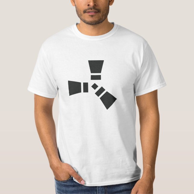 RUST Symbol Black on Clear T-Shirt (Front)