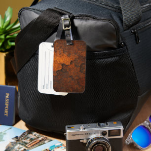 Rust Texture Grunge Background Metal Design Luggage Tag