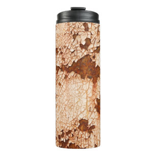 Rust textures: weathered surface background. thermal tumbler