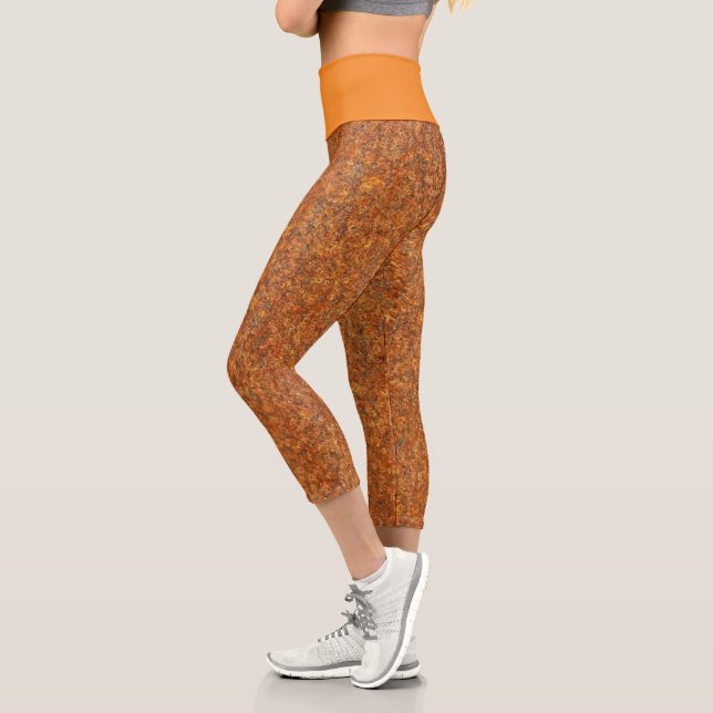 Rust | Zazzle_Growshop. Capri Leggings (Left)