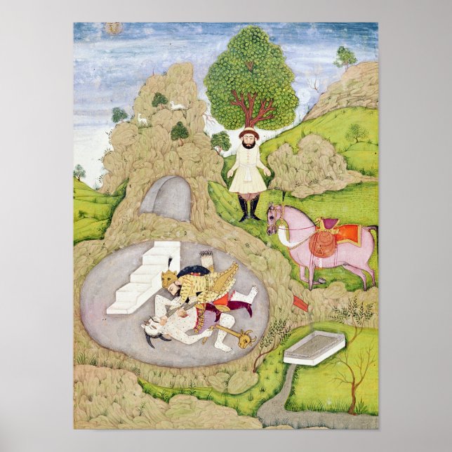 Rustam killing the White Demon Poster (Front)