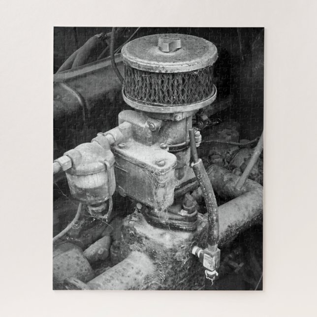Rusted Car Engine Puzzle (Vertical)