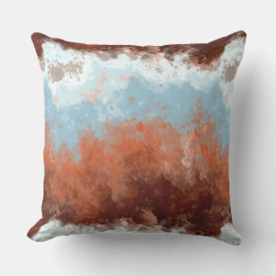 Rusted Clouds Throw Pillow