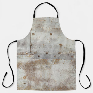 Rusted colourful metal wall, streaks. apron