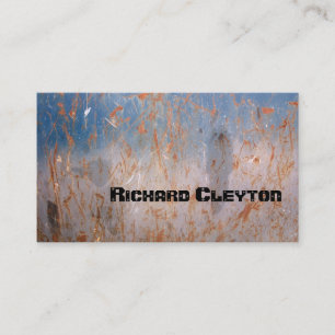 Rusted, corroded metal, texture custom business card