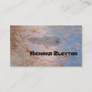 Rusted, corroded metal, texture custom business card