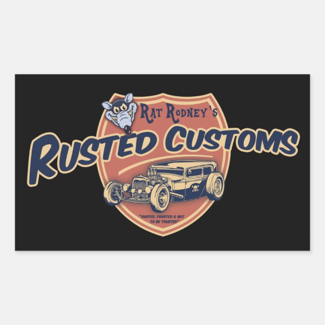 Rusted Customs II Sticker (Front)