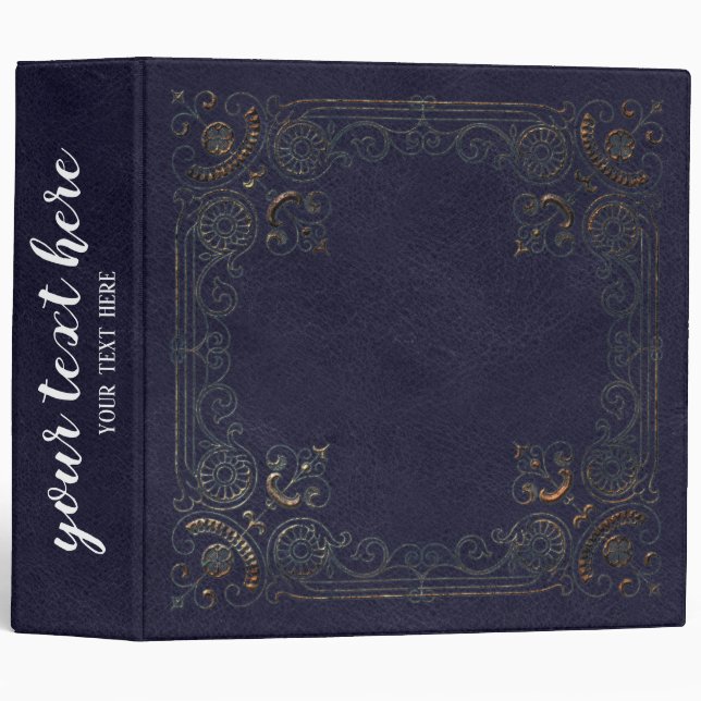 Rusted frame leather look binder (Front/Spine)