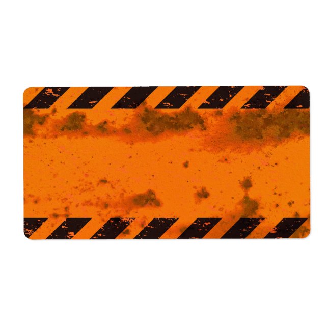 Rusted Hazard Stripes Background (Front)