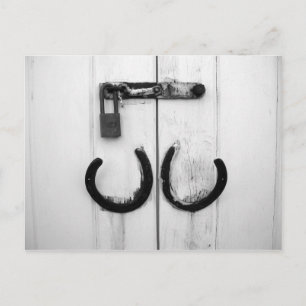 Rusted Horseshoes Postcard