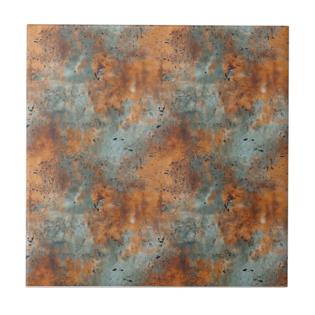 Rusted Iron Metal  Tile (Front)