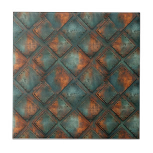 Rusted Iron Metal Tile