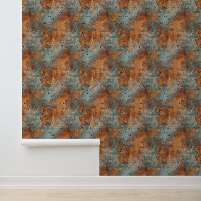 Rusted Iron Metal  Wallpaper (Application)
