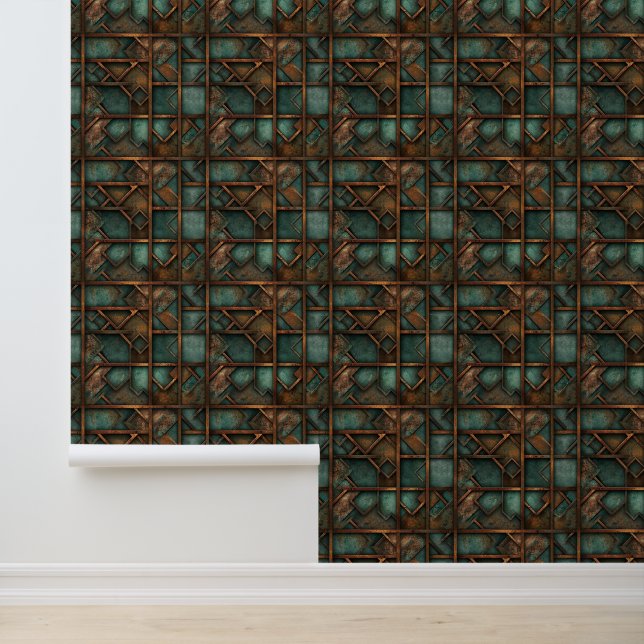 Rusted Iron Metal  Wallpaper (Application)