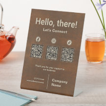 Rusted Iron Social Media 3 QR Code Scan to Connect