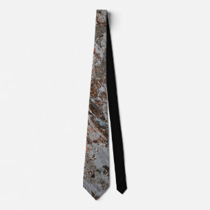 Rusted Metal, A Gel Print Abstract Tie