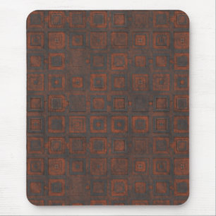 Rusted Metal Squares Mouse Pad