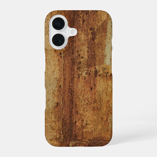 Rusted Metal Surface iPhone 16 Case (Back)