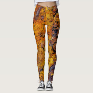 Rusted metal surface leggings