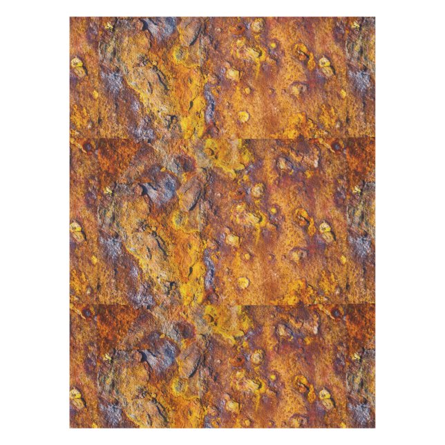 Rusted metal surface tablecloth (Front)