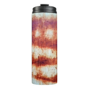 Rusted metal, textured background. thermal tumbler
